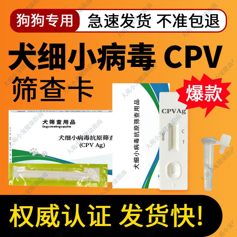 犬细小病毒抗原筛查用品粪便检测试纸宠物医院大量整盒批发犬舍