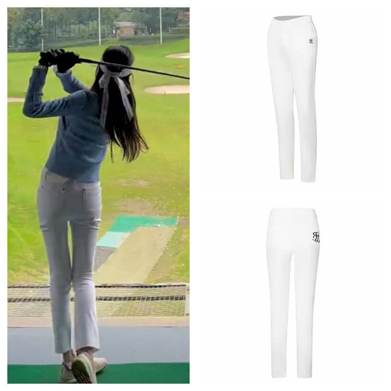 春夏高尔夫女裤弹力长裤修身显瘦直筒服装休闲运动裤速干golf球裤