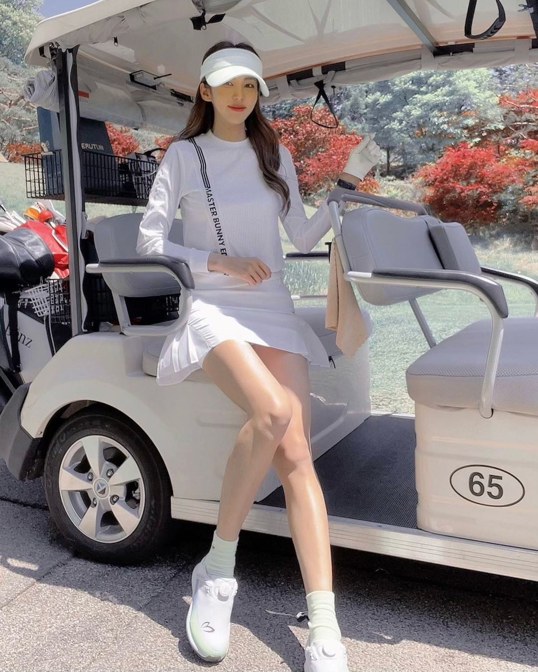 高尔夫韩版户外女士速干防嗮套装