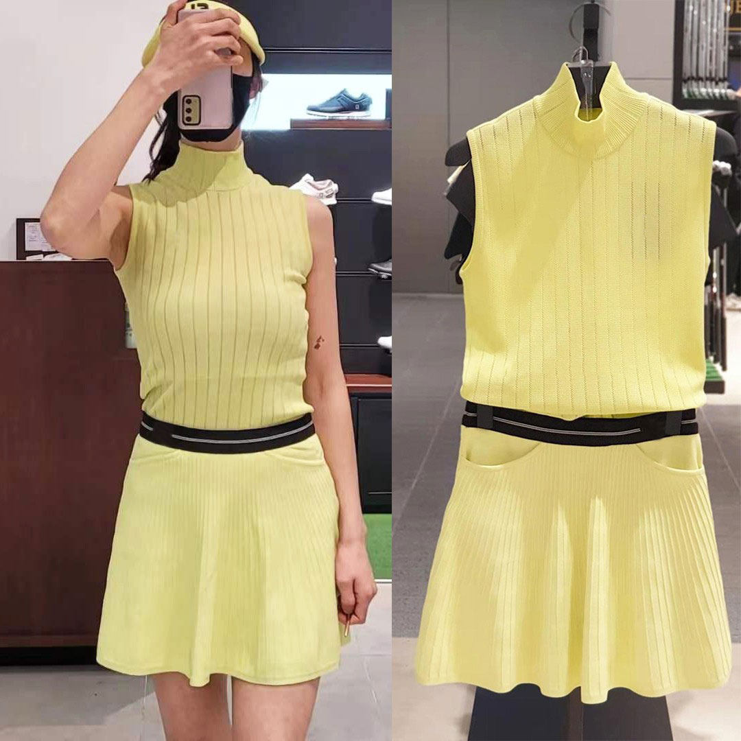 清仓正品针织无袖高尔夫服装