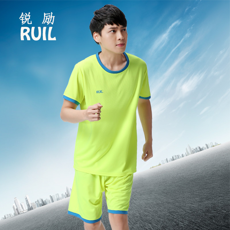 短袖足球服套装男定制夏季足球训足球服