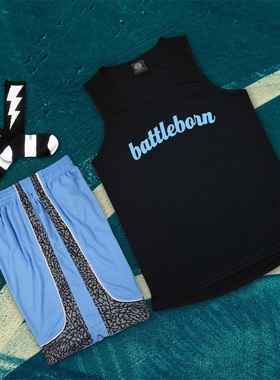 斗者街球日落东单街球篮球衣训练队服男女篮球服套装定制订做diy