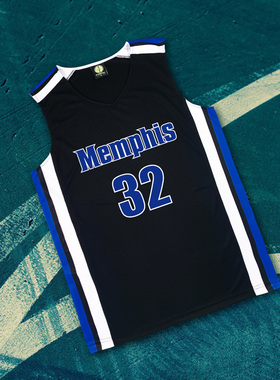 斗者美式街头篮球服套装宽松训练背心坎肩球衣定制