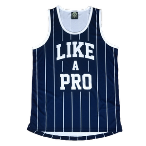 LIKE A PRO街球吴悠日落东单队服男diy街头篮球服背心训练篮球衣