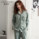 Демисезонная зимняя коралловая бархатная флисовая удерживающая тепло пижама, фланелевый осенний тонкий комплект, увеличенная толщина, в корейском стиле