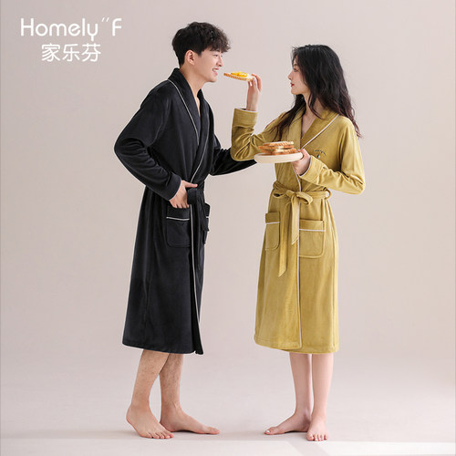 【商场同款】家乐芬海岛绒睡袍
