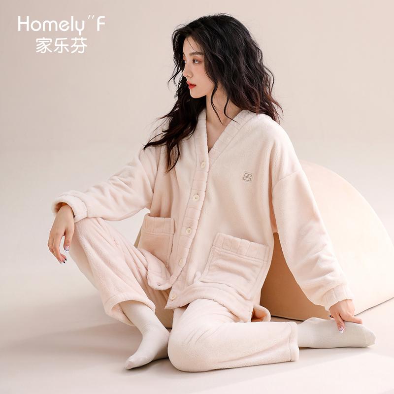 【商场同款】家乐芬法兰绒家居服
