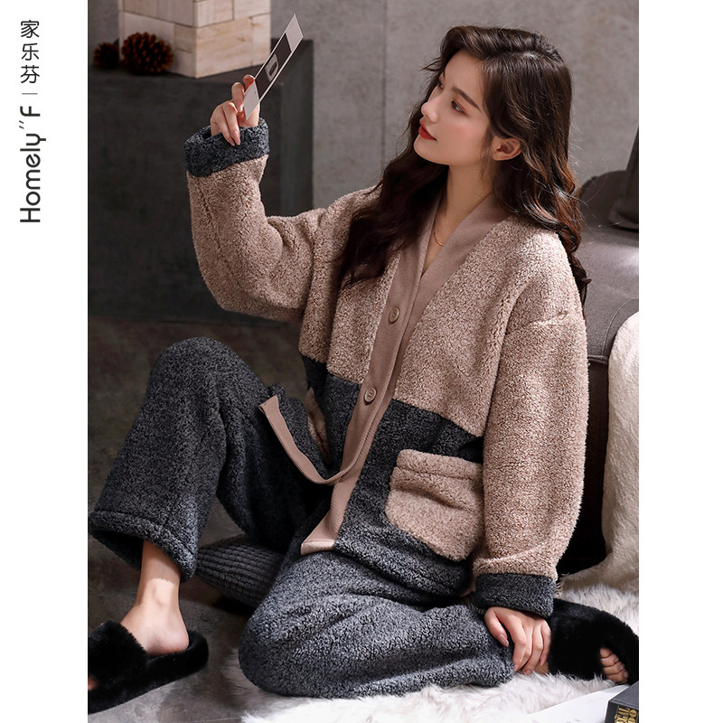 【商场同款】珊瑚绒加厚冬天睡衣