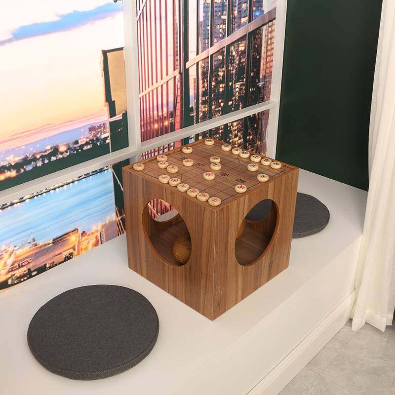 棋盘桌中国象棋围棋两用棋桌双面小茶台家用榻榻米飘窗五子棋桌子