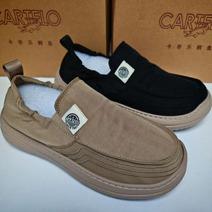 卡帝乐鳄鱼男士帆布鞋轻便软底舒适休闲布鞋夏季透气一脚蹬男潮鞋