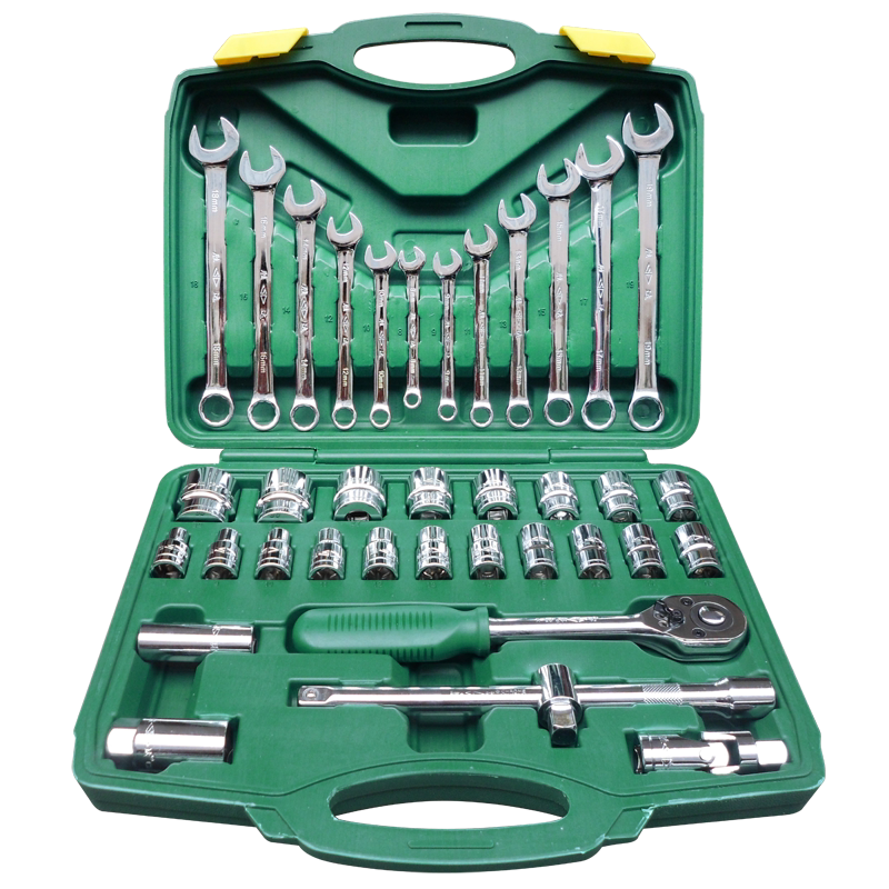 SD/胜达37件套筒工具箱套装 汽修螺母棘轮板手机修6角型套筒扳手