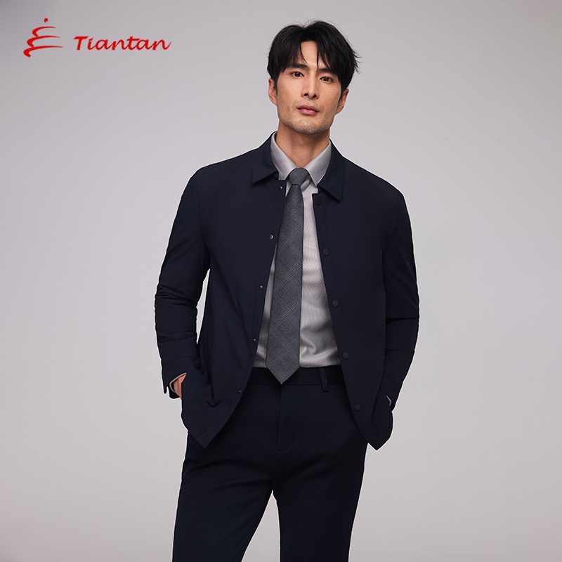 天坛外套男秋冬夹克厚款