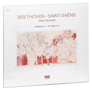 桑小提琴奏鸣曲 贝多芬与圣 LP黑胶 吕思清小提琴&芦静怡钢琴