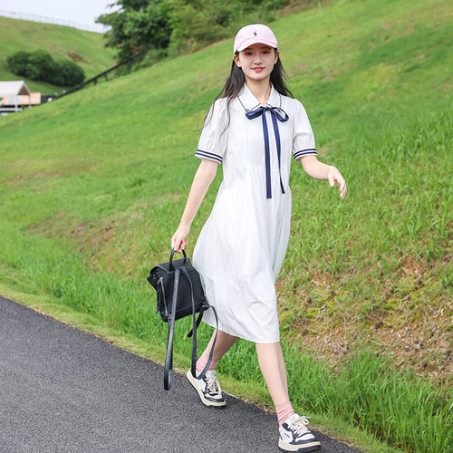 女大童A字裙学院风博诗琪