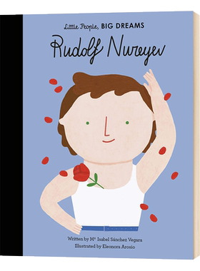 【现货】英文原版 小人物大梦想男孩篇 鲁道夫纽瑞耶夫Rudolf Nureyev 精装绘本儿童读物芭蕾舞名人传记艺术启蒙儿童英语图画书籍