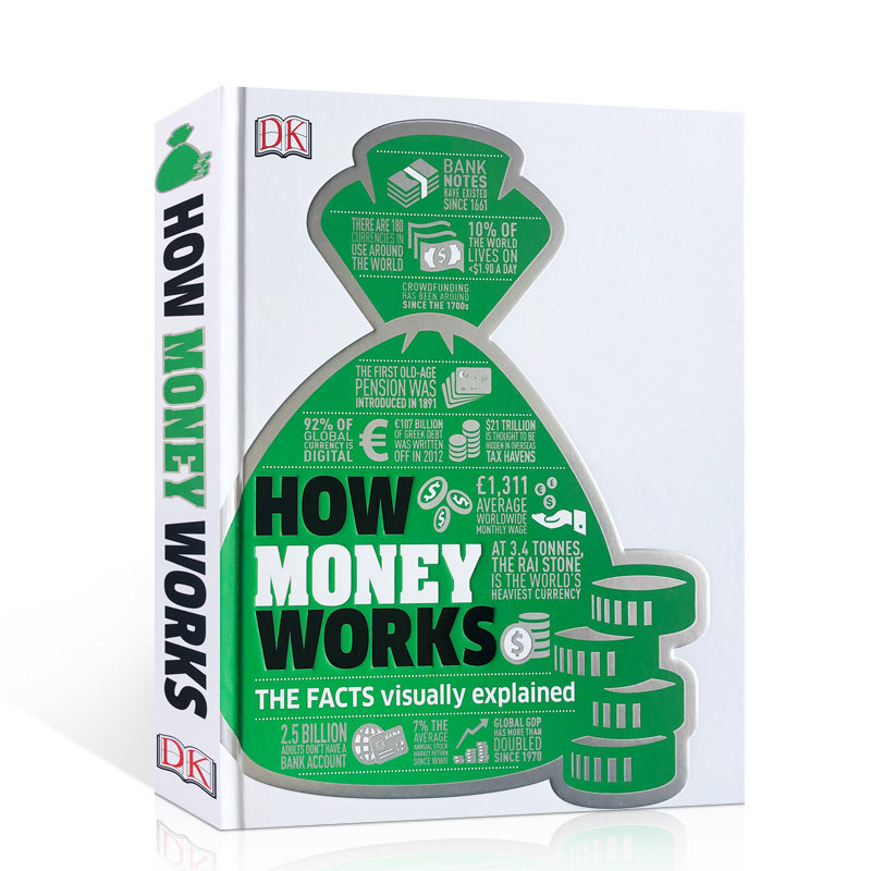 【现货】英文原版 DK How Money Works财富百科 了解金融发展前沿资讯金融经济理财知识图解指南经济理财书籍