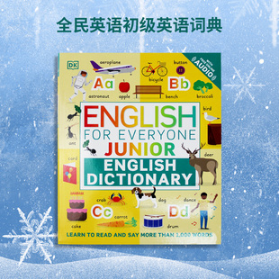 【现货】英文原版 English for Everyone Junior English Dictionary 全民英语初级英语词典 DK 字母词典插图儿童启蒙英语学习书籍
