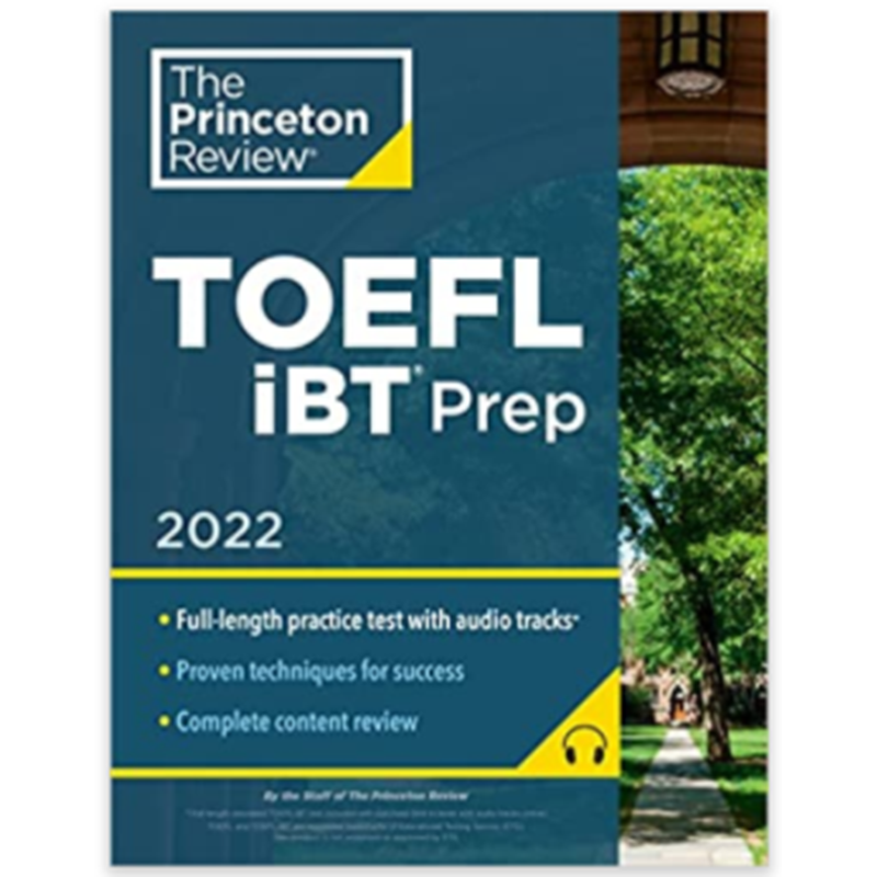 【预售】英文原版 Princeton Review TOEFL iBT Prep with Audio/Listening Tracks 2022托福iBT备考指南攻略考试资料书籍