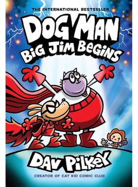 【现货】英文原版 神探狗狗桥梁漫画13 Dog Man #13 Big Jim Begins儿童漫画故事书籍