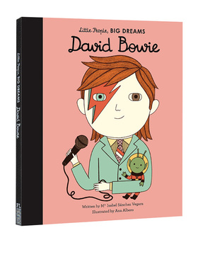 【现货】英文原版 David Bowie大卫鲍威 Little People Big Dreams小人物大梦想系列男孩篇 儿童艺术启蒙绘本励志儿童英语图画书籍