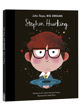 【现货】英文原版 小人物大梦想系列 男孩篇 Stephen Hawking史蒂芬霍金 儿童艺术启蒙绘本励志科普儿童英语图画书籍