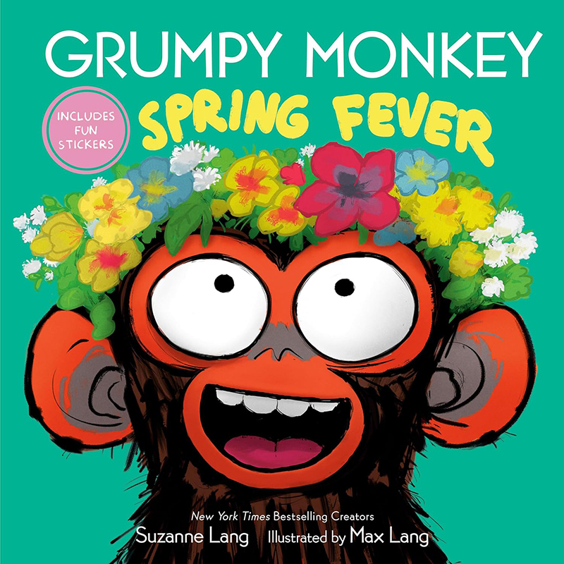 【预售】英文原版 Grumpy Monkey Spring Fever 脾气暴躁的猴子春季发烧 Random House Studio Suzanne Lang 儿童插画故事绘本书籍 书籍/杂志/报纸 儿童读物原版书 原图主图