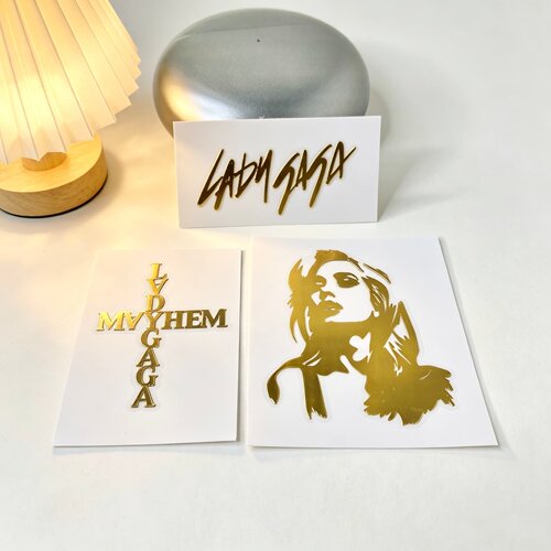 【3张】Lady Gaga嘎嘎小姐周边金属贴纸mayhem手机壳平板吉他装饰