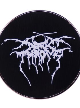 Darkthrone 黑暗王座死亡金属乐队圆形金属徽章胸针配饰 Pins
