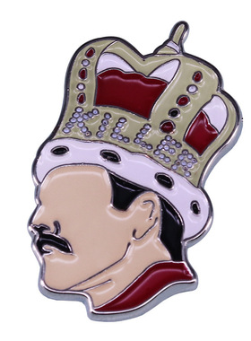 摇滚 Queen 皇后乐队 Freddie Mercury 金属徽章胸针配饰