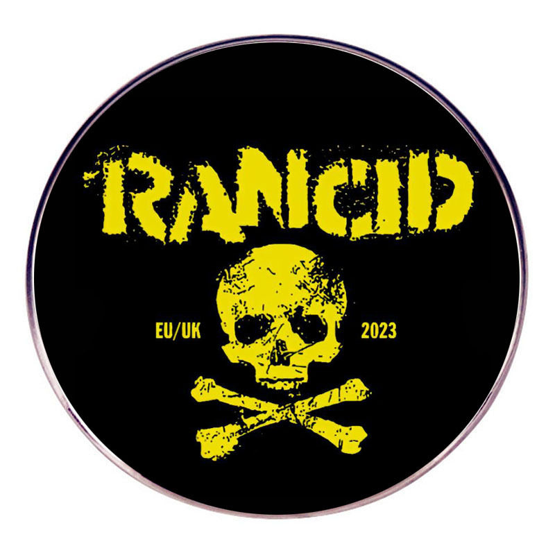 Rancid腐臭乐队胸针摇滚音乐骷髅别针胸章金属合金徽章配饰