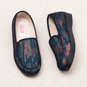 老北京布鞋 女中老年奶奶鞋 舒适老太太平底鞋 春季 防滑软底老人鞋