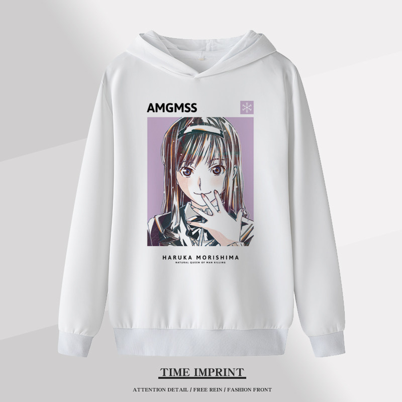 圣诞之吻 森岛遥 七关逢 绚十词 加绒长袖外套连帽衣服卫衣痛衣潮