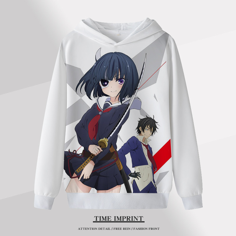 2025新款武装少女卫衣动漫定制二次元衣服潮眠目佐鸟衣服加绒帽衫