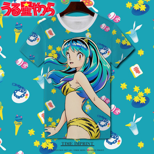 福星小子短袖T恤动漫速干青年