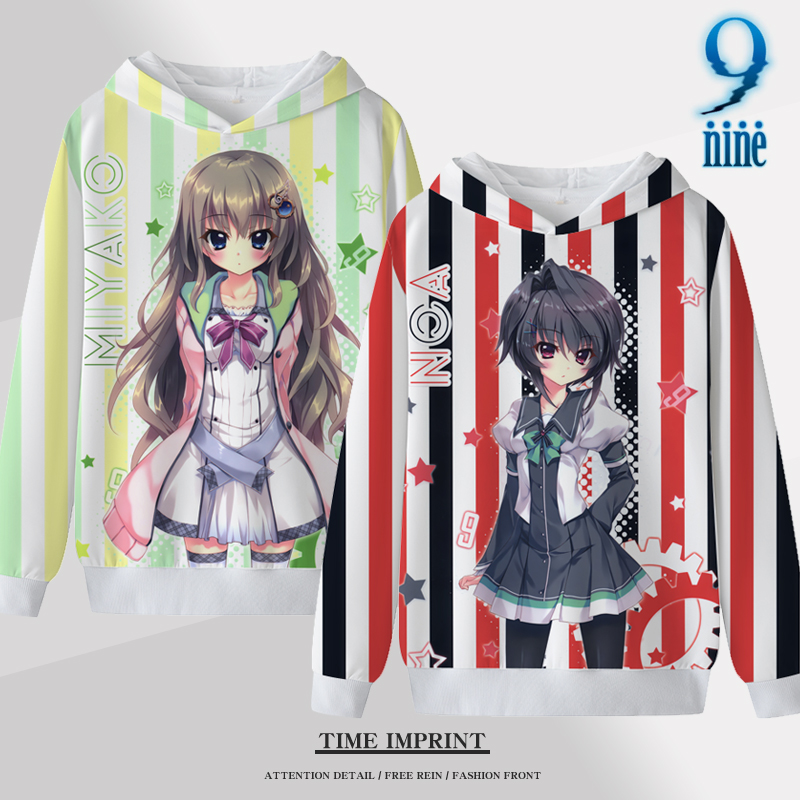 9-nine-连帽卫衣圆领游戏galgame