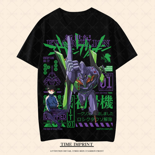 EVA绫波丽明日香初号机短袖T恤