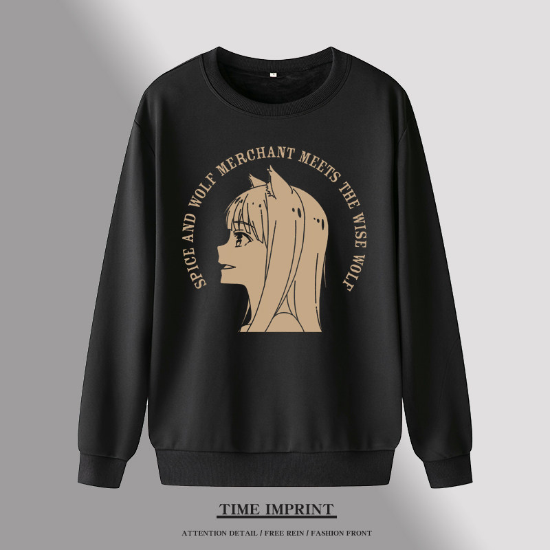 狼与香辛料 卫衣赫萝cos服二次元定制外套青少年痛衣秋冬学生装潮