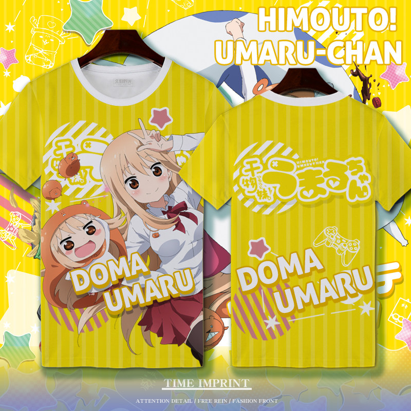 干物妹小埋T恤短袖夏季学生大码定制图案二次元上衣潮青少年速干