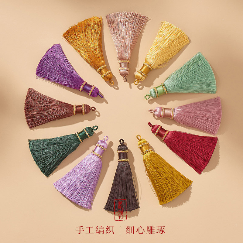 芊雅手工编织仿真丝中国风书签流苏穗子古风扇坠挂穗流苏穗子,饰品/流行首饰/时尚饰品新,线,淘宝优惠券,粉丝福利购,淘宝优惠卷