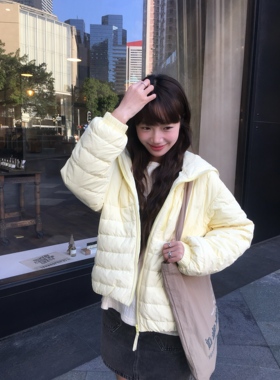 岛屿日记 12/28 20:00 25aw排骨羽绒服淡黄/蓝色90白鸭绒羽绒外套