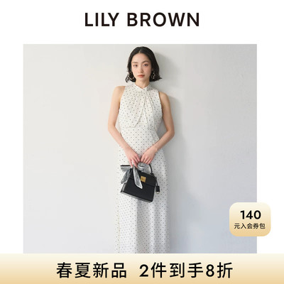LILYBROWN系带无袖收腰连衣裙