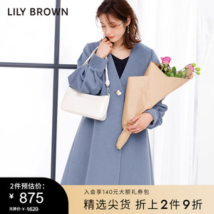 LilyBrown一粒扣毛呢大衣