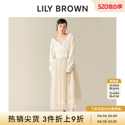 LILYBROWN开衫薄纱连衣裙套装