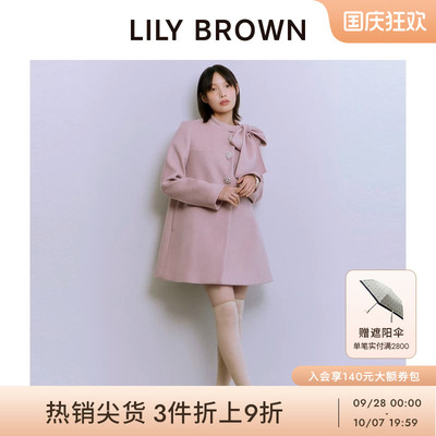 LILYBROWN钻扣羊毛呢外套大衣