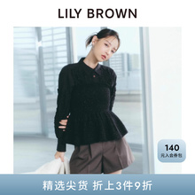 LILY BROWN秋冬款 高腰休闲百搭腰带A字压褶短裤LWFP245076
