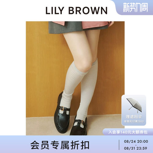LILYBROWN褶皱边金属扣乐福鞋