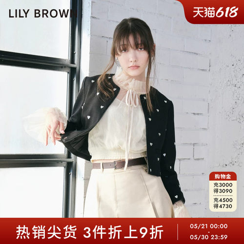 LILYBROWN气质爱心短款夹克外套