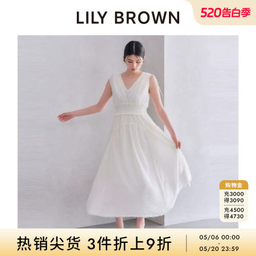 LILYBROWN抽绳露背收腰连衣裙