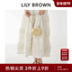 LILY BROWN春夏款 甜美高腰波点A字木耳边半身裙LWFS252111