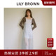 LILY BROWN春夏款 碎花薄纱拼接系带收腰连衣裙LWFO251806